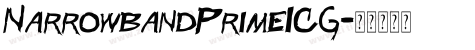 NarrowbandPrimeICG字体转换
