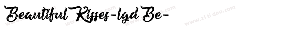 BeautifulKisses-lgdBe字体转换