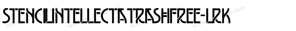 StenciLintellectaTrashFree-LrK5字体转换