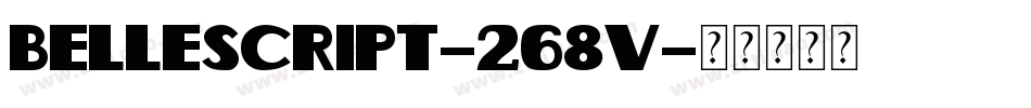 BelleScript-268v字体转换