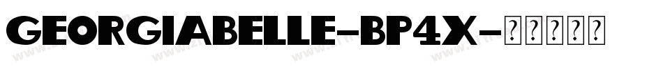GeorgiaBelle-Bp4x字体转换