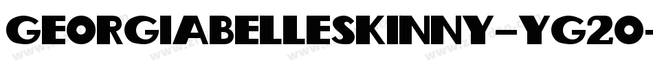 GeorgiaBelleSkinny-Yg2o字体转换