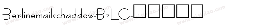 Berlinemailschaddow-BzLG字体转换