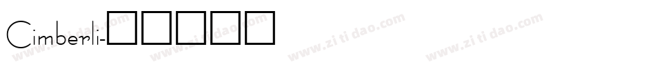 Cimberli字体转换