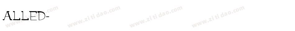 ALLED字体转换