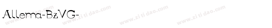 Allema-BzVG字体转换