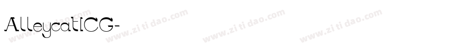 AlleycatICG字体转换