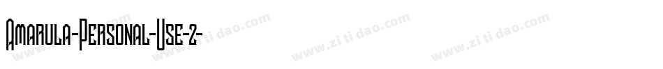 Amarula-Personal-Use-2字体转换