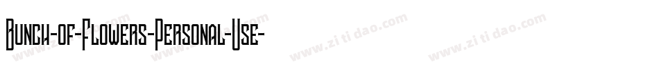 Bunch-of-Flowers-Personal-Use-2字体转换