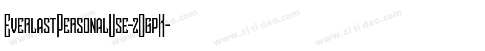 EverlastPersonalUse-2OgpK字体转换