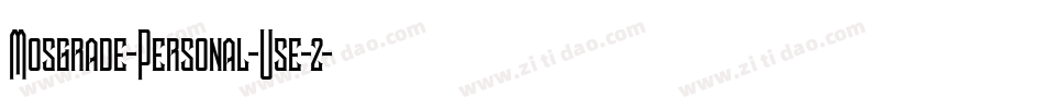 Mosgrade-Personal-Use-2字体转换