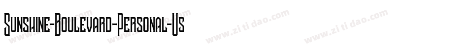 Sunshine-Boulevard-Personal-Use-2字体转换