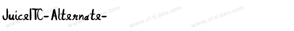 JuiceITC-Alternate字体转换 JuiceITC-Alternate字体转换