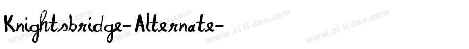 Knightsbridge-Alternate字体转换
