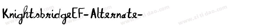 KnightsbridgeEF-Alternate字体转换