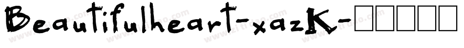 Beautifulheart-xazK字体转换