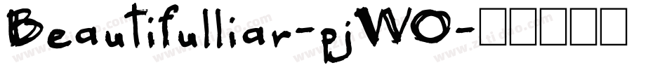 Beautifulliar-pjWO字体转换