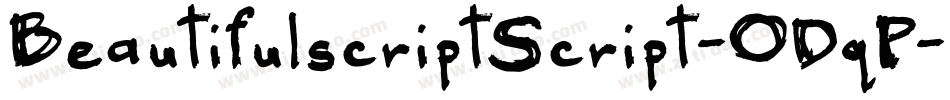 BeautifulscriptScript-ODqP字体转换