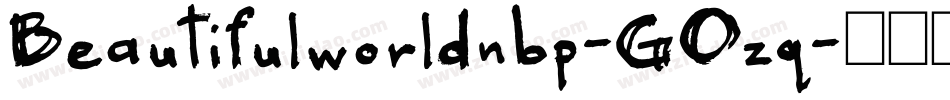 Beautifulworldnbp-G0zq字体转换