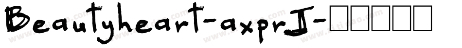 Beautyheart-axprJ字体转换