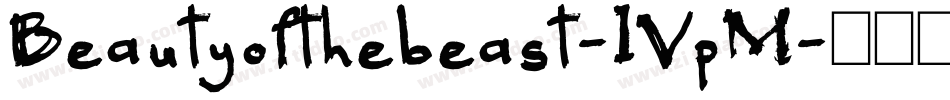 Beautyofthebeast-1VpM字体转换