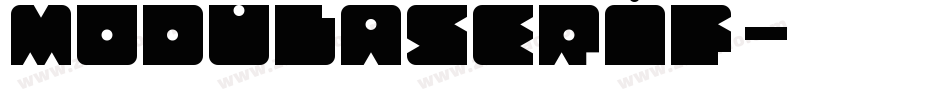 ModulaSerif字体转换