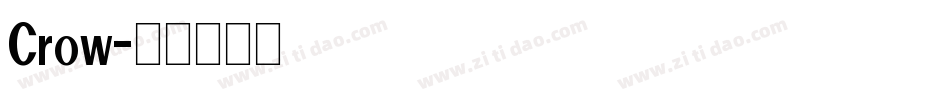 Crow字体转换