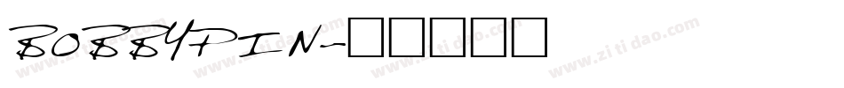 BOBBYPIN字体转换