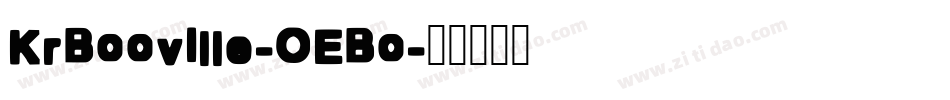 KrBooville-OEBo字体转换