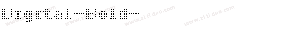 Digital-Bold字体转换