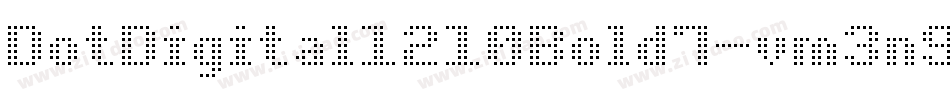 DotDigital1210Bold7-vm3n9字体转换