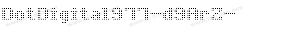 DotDigital977-d9ArZ字体转换