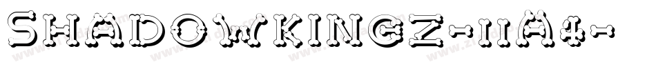 Shadowkingz-11A4字体转换