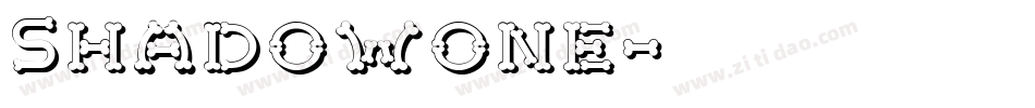 Shadowone字体转换