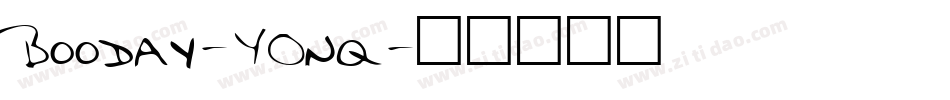 Booday-Y0nq字体转换