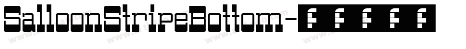SalloonStripeBottom字体转换