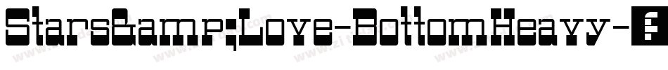 Stars&Love-BottomHeavy字体转换