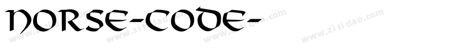 Norse-Code字体转换