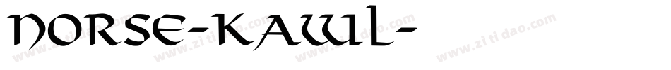 Norse-KaWl字体转换