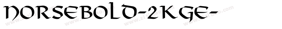 NorseBold-2Kge字体转换