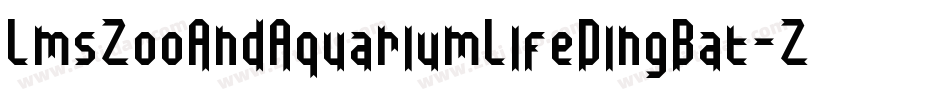 LmsZooAndAquariumLifeDingBat-ZyBm字体转换