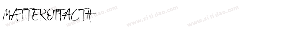 MATTEROFFACT字体转换
