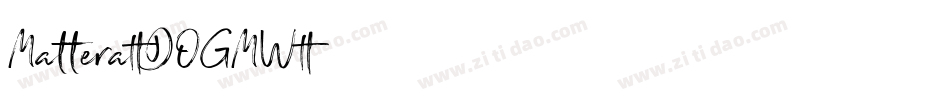 Mattera-DOGMW字体转换