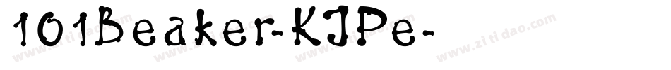 101Beaker-KJPe字体转换