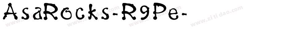 AsaRocks-R9Pe字体转换