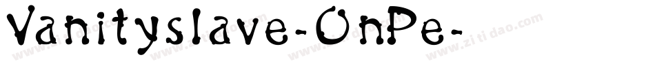 Vanityslave-OnPe字体转换