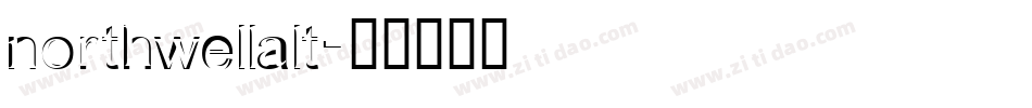 northwellalt字体转换