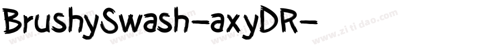 BrushySwash-axyDR字体转换