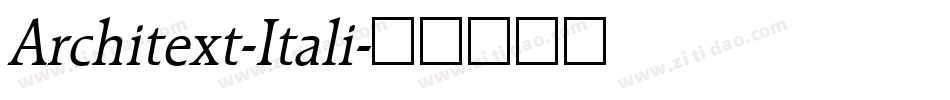 Architext-Itali字体转换