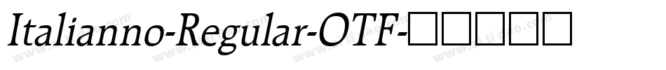 Italianno-Regular-OTF字体转换
